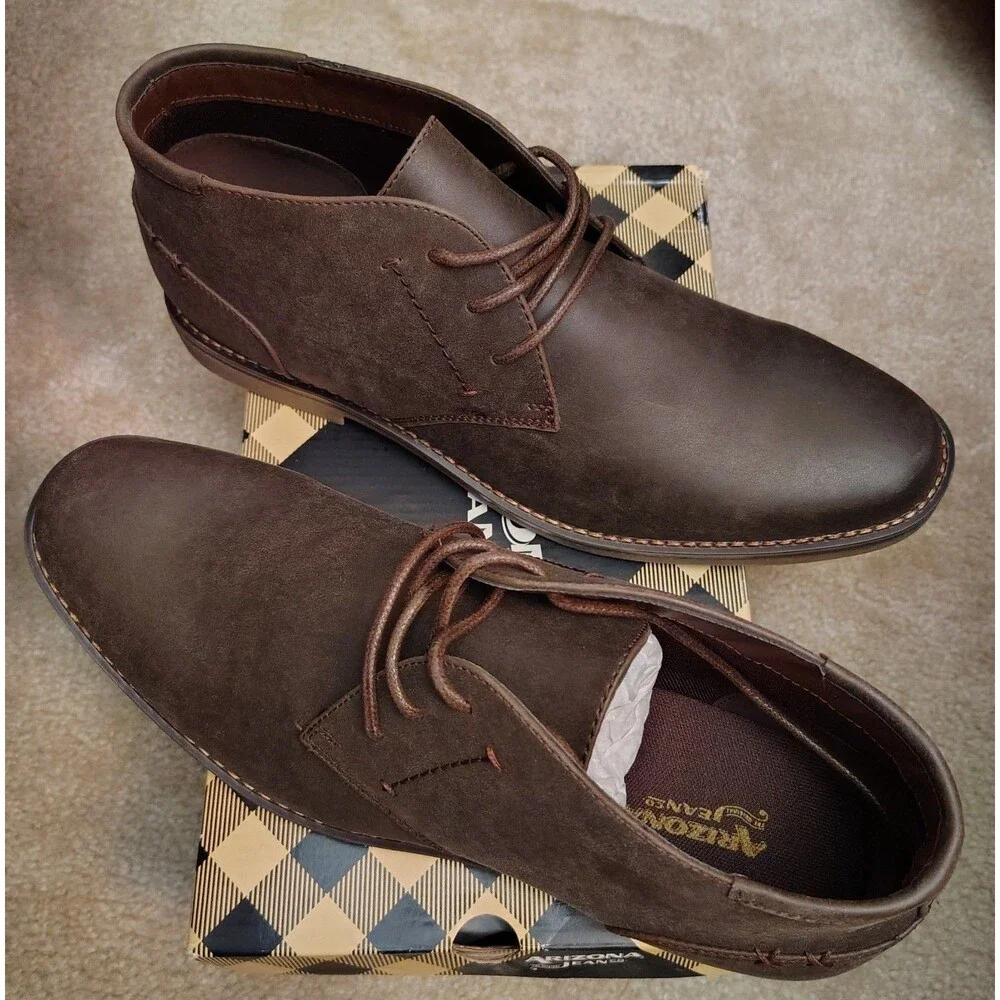 ARIZONA Sargent Chukka Dress Shoes Mens US 13 Brown Business Casual Comfort